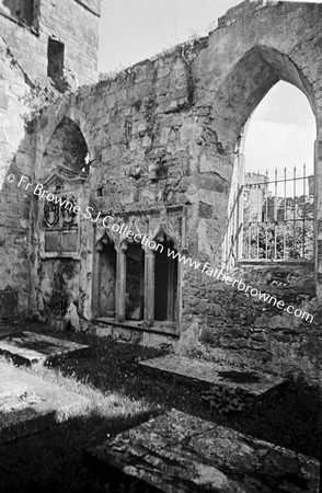 KILLEEN CASTLE   OLD CHURCH INTERIOR TOMBS